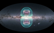 银河系中心黑洞造成的银河系中心上下巨大气泡
