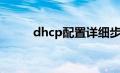 dhcp配置详细步骤（dhcp配置）